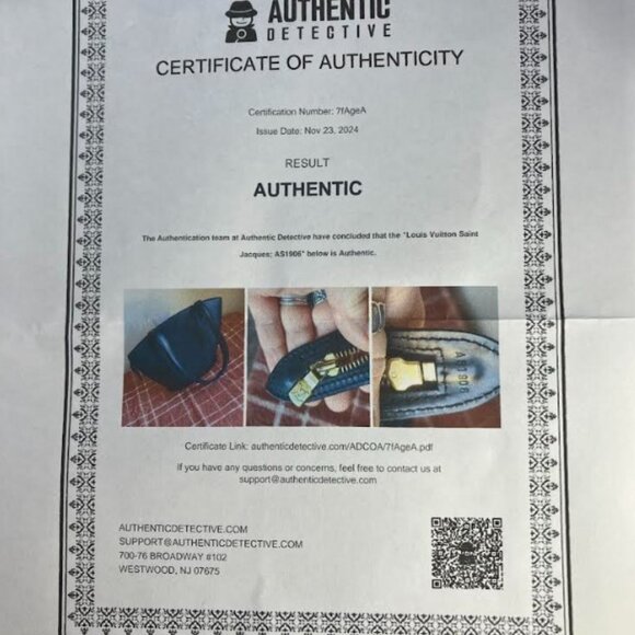 Louis Vuitton Epi Saint Jacques PM Vintage Handbag with COA Very Good Condition - Picture 16 of 16